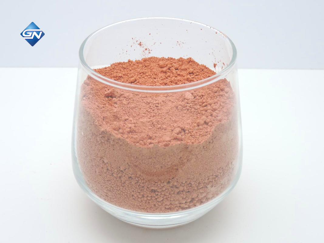 Ujung Lensa Makro Finish Beveled Glass Polishing Powder Warna Coklat Merah