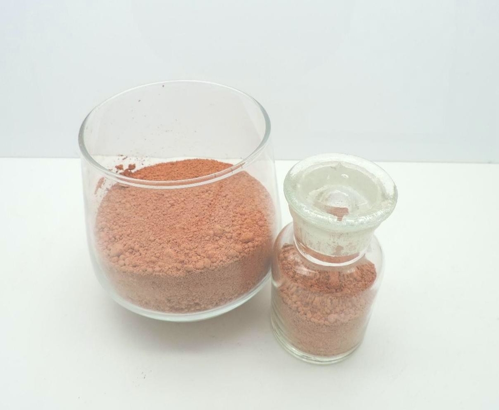 Tepi Lensa Makro Selesai Beveled Glass Polishing Powder Warna Merah Coklat